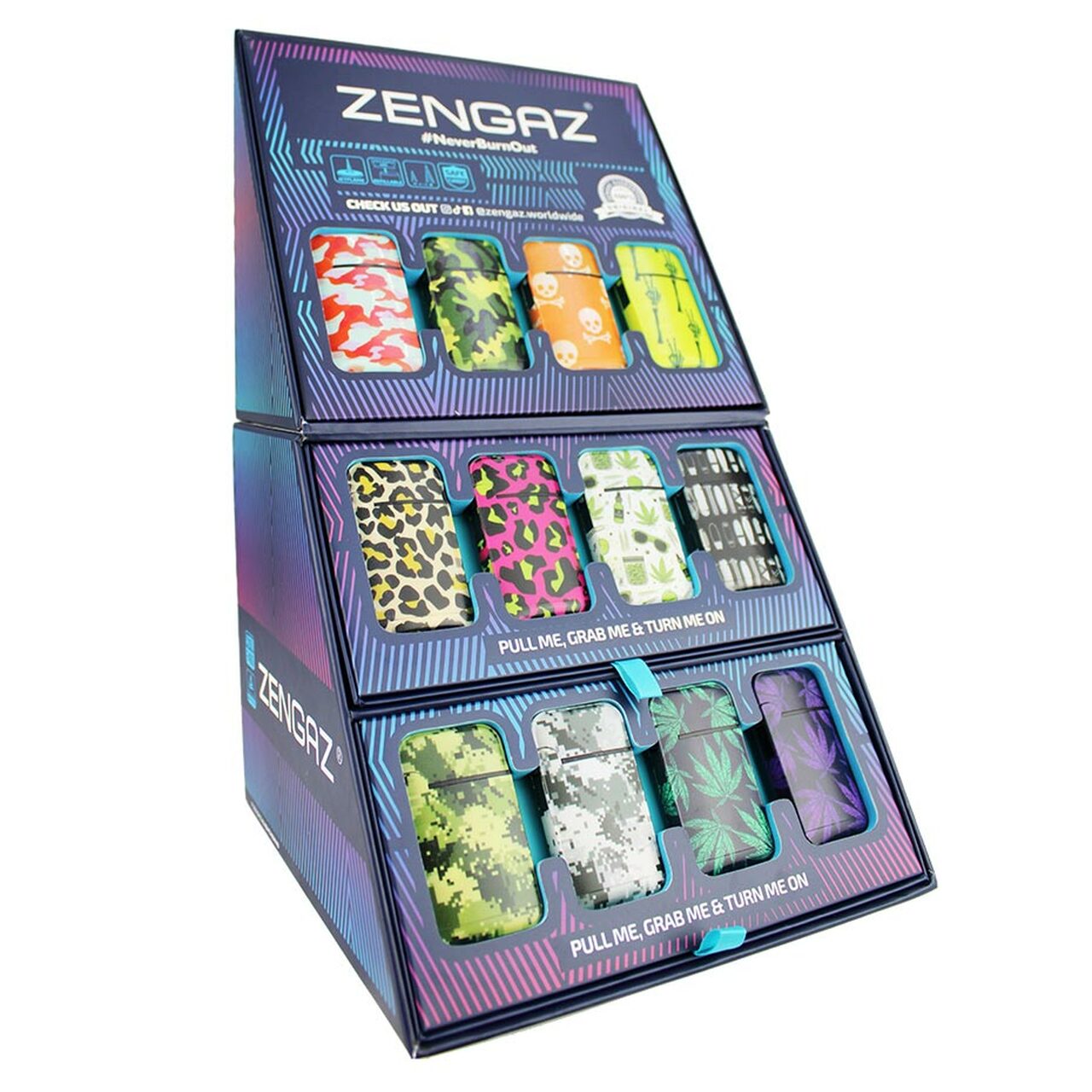 Zengaz Torch Lighter Display | ZL-12 | 48ct